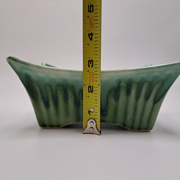 Marietta Modern Green Drip Glaze Planter Cactus Indoor Mid Century Modern Decor - Picture 13 of 14